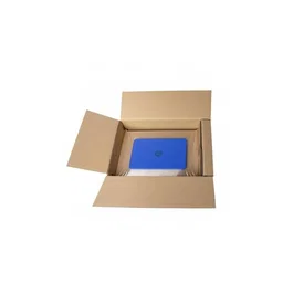Caja de Cartón para Ordenadores Portátiles 517x352x100mm con Espacios para Cargador y Ratón - Sistema de Retención y Plancha de Protección