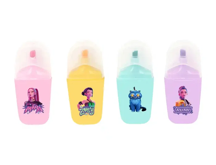 Safta Rotuladores Fluorescentes K-pop Demon Hunters Stationery 4 Unidades Safta Rotuladores Fluorescentes K-pop Demon Hunters Stationery 4 Unidades