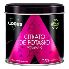 Aldous Bio Citrato De Potasio 3705 Mg Con Vitamina C 80Mg 250 Comprimidos