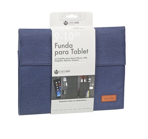 CARCHIVO Funda Tablet Venture 10,1 Universal con Solapa Azul CARCHIVO Funda Tablet Venture 10,1 Universal con Solapa Azul
