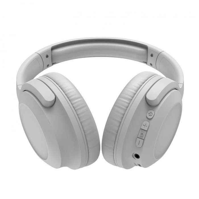 Muvit Auriculares ANC Inalámbricos Bluetooth Blanco - Cancelación de Ruido Activa, 40h Batería, USB-C Muvit Auriculares ANC Inalámbricos Bluetooth Blanco - Cancelación de Ruido Activa, 40h Batería, USB-C