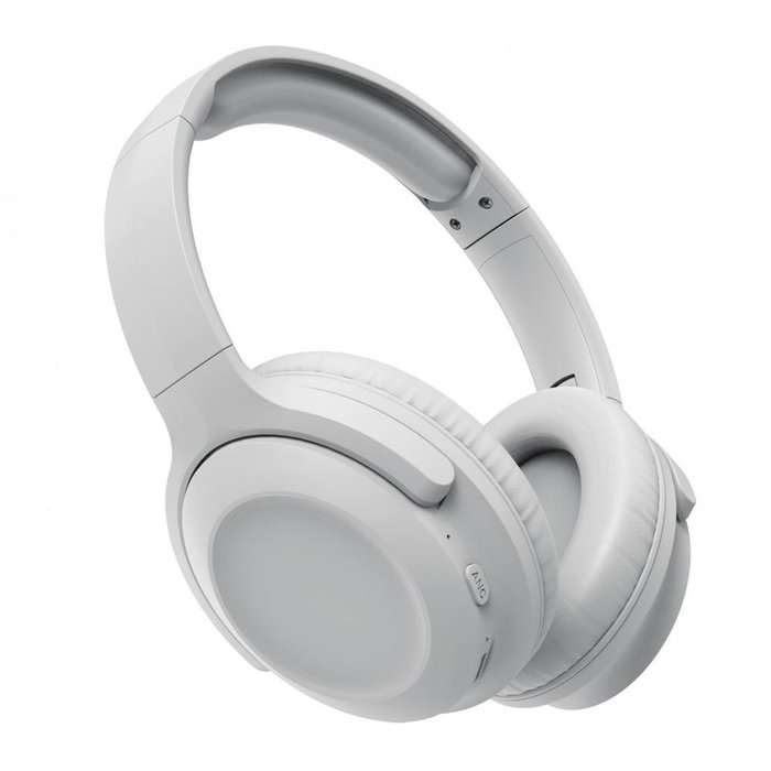 Muvit Auriculares ANC Inalámbricos Bluetooth Blanco - Cancelación de Ruido Activa, 40h Batería, USB-C Muvit Auriculares ANC Inalámbricos Bluetooth Blanco - Cancelación de Ruido Activa, 40h Batería, USB-C