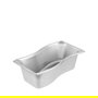 Vollrath Pujadas Cubeta GN 1/3 - 100, Pan Interna, Acero Inoxidable, 17.6x32.5x10 cm, para Buffet y Exposición