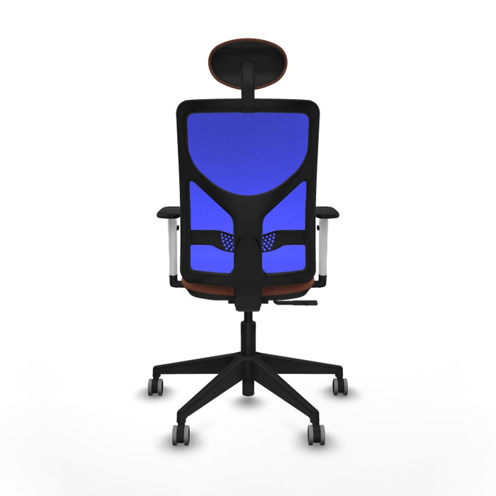 PIQUERAS Y CRESPO Silla de oficina Motilla con Mecanismo Sincro, Tela Marrón y Malla Azul PIQUERAS Y CRESPO Silla de oficina Motilla con Mecanismo Sincro, Tela Marrón y Malla Azul
