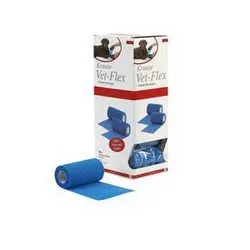 Kruuse VET-FLEX Venda Cohesiva Azul 10 cm x 4,5 m (Pack de 10)   