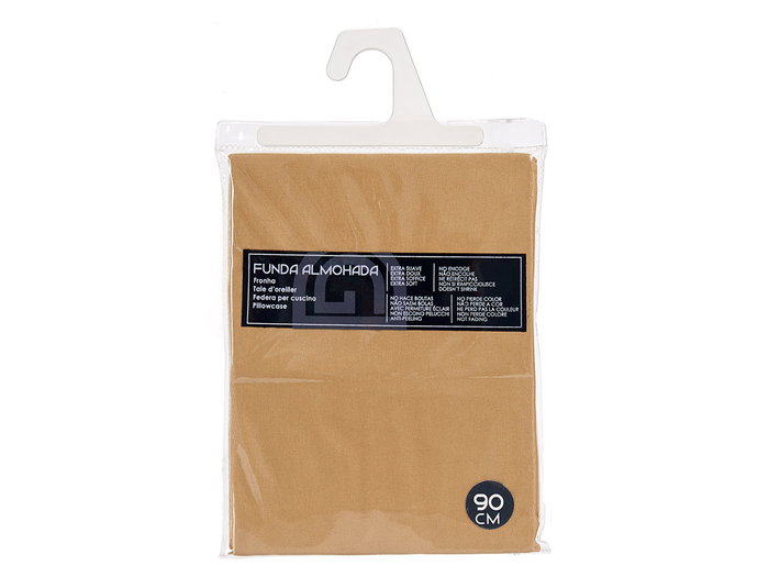 Giftdecor Funda Almohada 90x45 cm Color Beige Extra Suave Poliester (Set de 24)