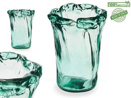 Giftdecor Jarron Vidrio Panuelo Transparente 25 cm (Set de 6)