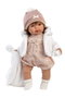 Llorens Muñeca Carla Llorona con Mantita 42 cm Cuerpo de Tela, Sonido, 3+ años