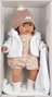 Llorens Muñeca Carla Llorona con Mantita 42 cm Cuerpo de Tela, Sonido, 3+ años