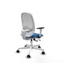 PIQUERAS Y CRESPO Silla de oficina Cilanco con mecanismo Sincro/Traslack Azul claro y Blanco