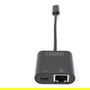 Digitus Adaptador USB Type-C a Gigabit Ethernet con Power Delivery, Negro