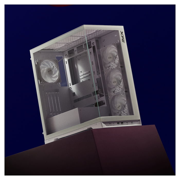 XPG Invader X BTF ATX Midi Tower Blanco con 5x120mm ARGB y USB C