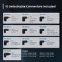 Ewent Cargador Universal para Portátil 65W con 10 Clavijas Intercambiables, Automático y Gestión Inteligente