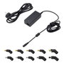 Ewent Cargador Universal para Portátil 65W con 10 Clavijas Intercambiables, Automático y Gestión Inteligente