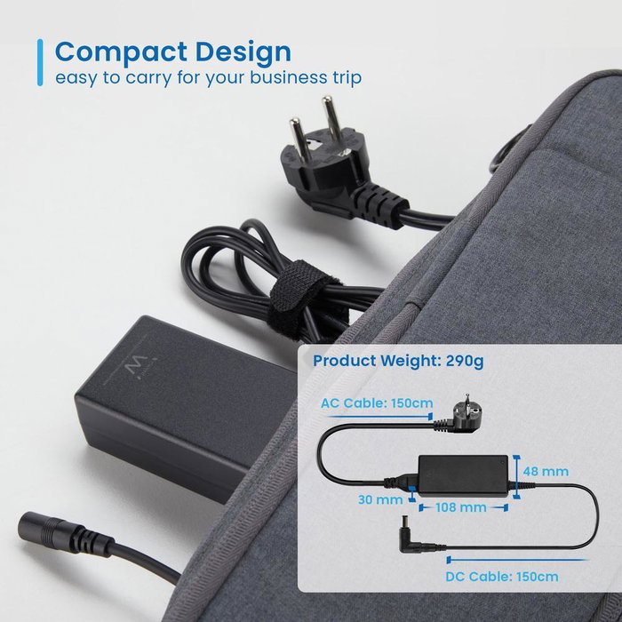 Ewent Cargador Universal para Portátil 65W con 10 Clavijas Intercambiables, Automático y Gestión Inteligente Ewent Cargador Universal para Portátil 65W con 10 Clavijas Intercambiables, Automático y Gestión Inteligente