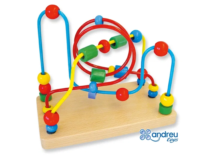 Andreutoys Juego Laberinto Manipulación para Psicomotricidad Fina 23x19x13 cm