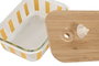 DKD Home Decor Set de 3 Recipientes de Cristal con Rayas (20x15x6,5 cm)