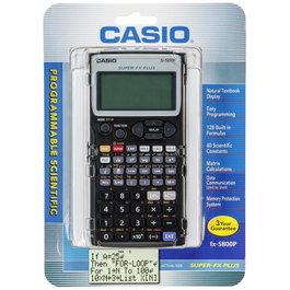 CASIO Calculadora Científica FX-5800P Programable 16 Dígitos