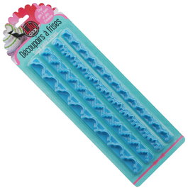 Lily Cook Juego de 4 Cortadores de Fondant de Silicona Colores Surtidos