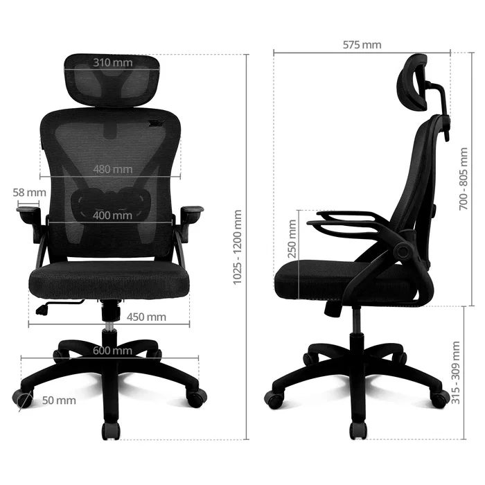 Drift DRAIR35 Silla Gaming Negra con Respaldo de Malla