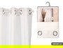 Giftdecor Cortina Blanca Relieve 140 x 260 cm Poliester 34x5x26 cm (Set de 6)