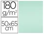Liderpapel Cartulina 50x65 cm Verde 180g/m2 Paquete de 25 Hojas para Dibujo y Manualidades