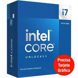Intel Procesador Core i7-14700KF de 14ª Gen Raptor Lake Desktop - 3.4 GHz, 20 Núcleos, 28 Subprocesos, Turbo hasta 5.6 GHz, 33 MB Cache, Socket 1700, Modelo BX8071514700KF