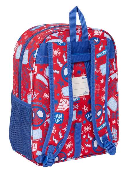 Mochila Escolar Spider-Man Rescue Azul Rojo 26 x 34 x 11 cm