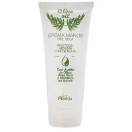 Plantis Crema de Manos Oliva Hidratante 100 ml - Hidratación Intensa, Rápida Absorción, Sin Parabenos