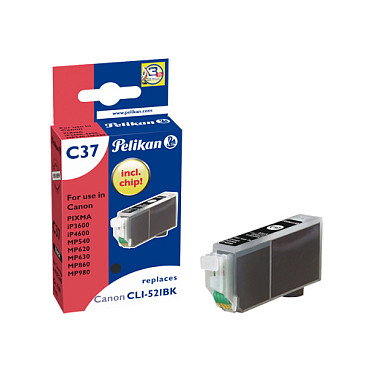 Pelikan Cartucho de Tinta Compatible para Canon C37 CLI521 Negro Pelikan Cartucho de Tinta Compatible para Canon C37 CLI521 Negro