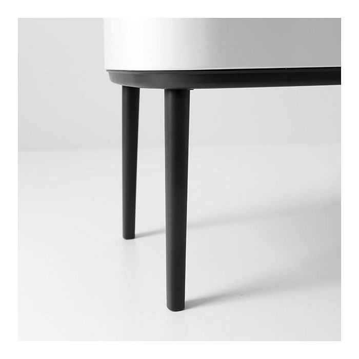 Brabantia Cubo de Basura Bo Touch Bin 36 Litros Blanco Plástico Rectangular Extraíble, 540 x 315 x 680 mm