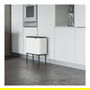 Brabantia Cubo de Basura Bo Touch Bin 36 Litros Blanco Plástico Rectangular Extraíble, 540 x 315 x 680 mm