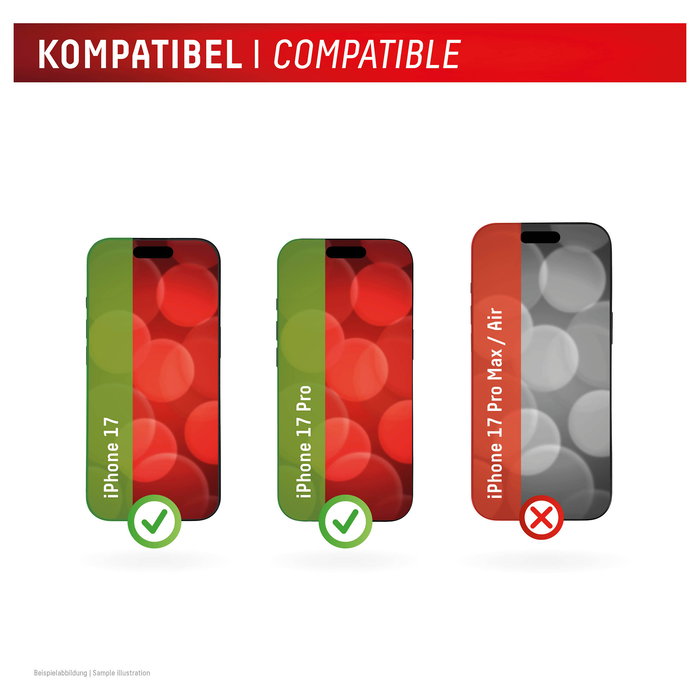Displex Displex 02169 Protector de Pantalla Smart Glass Vidrio Templado 9H para Apple iPhone 17/17 Pro, Transparente, Aplicación sin Burbujas, Anti-huellas