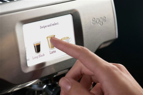 Sage SES880BSS4EEU1 Cafetera Barista Touch™ con Pantalla Táctil y Texturización Automática de Leche, Rendimiento Profesional en Casa