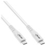 InLine Cable USB4 USB-C a USB-C 240W 8K60Hz Blanco 2m