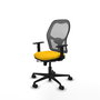 PIQUERAS Y CRESPO Silla de oficina Jorquera con mecanismo Sincro/Traslack, Amarillo y Gris