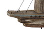 DKD Home Decor Figura de Barco Desgastado en Madera y Metal