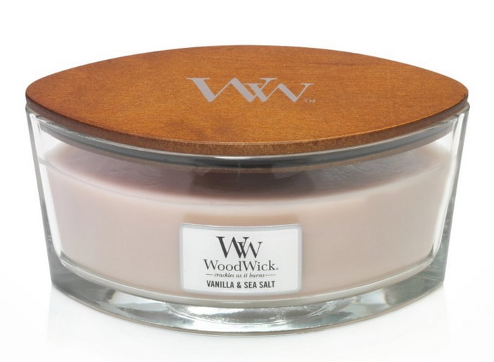 Woodwick Vela Vanilla & Salt Sea 453,6 g