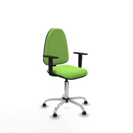 PIQUERAS Y CRESPO Silla de oficina Aýna Pistacho con Base Cromada
