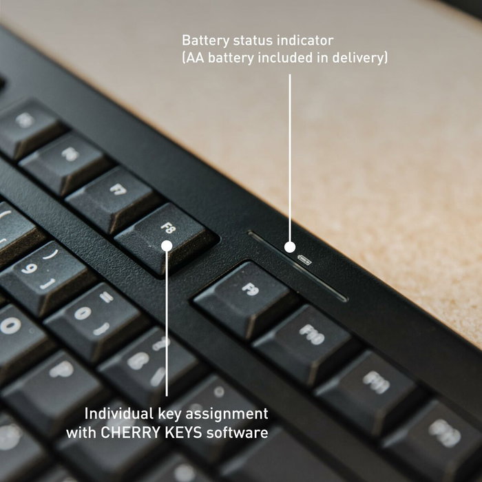 Cherry KW 3000 Teclado Inalámbrico QWERTY Español Negro Cherry KW 3000 Teclado Inalámbrico QWERTY Español Negro