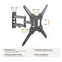 Equip Soporte de pared orientable 650413 para TV de 23-55 pulgadas