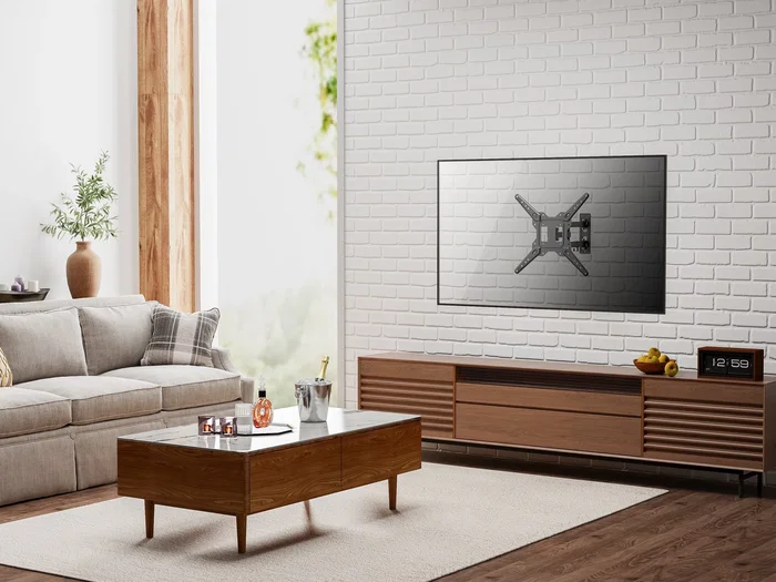 Equip 650413 Soporte de Pared para TV 23-55" - Giratorio e Inclinable - Movimiento Completo - VESA 100x100 a 400x400 - Negro - 30 Kg Carga Máx