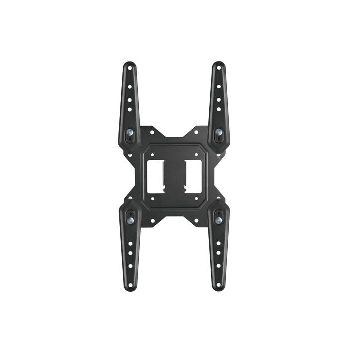 Equip Soporte Pared TV 650413 Orientable VESA 23"-55" Doble Brazo Articulado Acero Inoxidable Negro