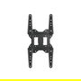 Equip Soporte Pared TV 650413 Orientable VESA 23"-55" Doble Brazo Articulado Acero Inoxidable Negro