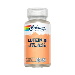 Solaray Advanced Lutein Eyes - 60 Cápsulas Vegetales - 24 mg - Suplemento para la Visión con Arándano y Zeaxantina