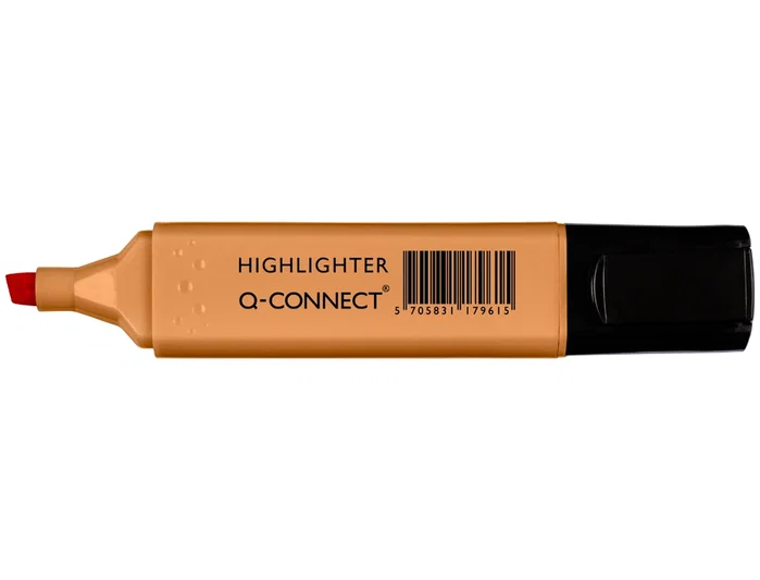 Q-connect Rotulador Fluorescente Pastel Punta Biselada Naranja 1-5 mm