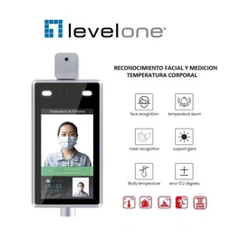 Level One Cámara IP con medición de temperatura y reconocimiento facial 1080p