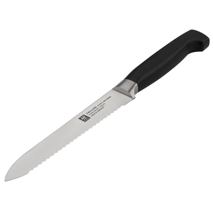 Zwilling Vier Sterne Knife Block 7 piezas Ash/Fresno con tecnología autoafilable de cerámica