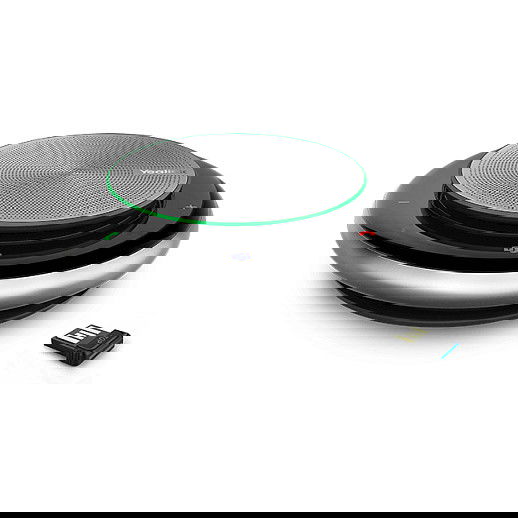 Yealink CP900 UC, Altavoz Bluetooth, USB, 2450 mAh, 12h Conversación, Negro y Plata