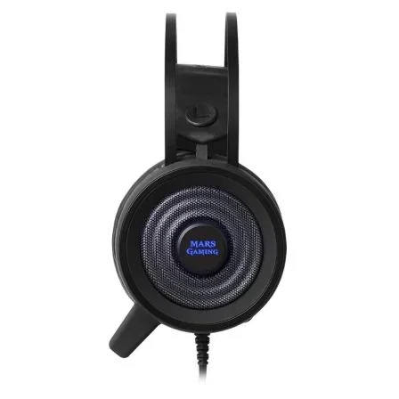 AURICULAR DIADEMA CON MICRÓFONO MARS GAMING MH318 NEGRO - SONIDO 7.1 - CANCELACIÓN AVANZADA RUIDO - COMPATIBLE PC/PS4 - TECNOLOGÍA VIBRACIÓN SENSUS